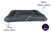 ALMOHADON NEGRO O GRIS OSCURO PERROPOLIS TALLE M