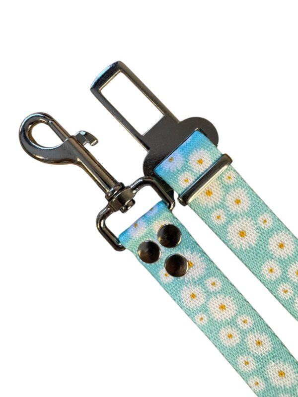 cinturon de seguridad margarita celeste