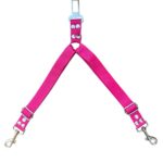 cinturon de seguridad doble fucsia