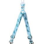 cinturon de seguridad doble dino celeste