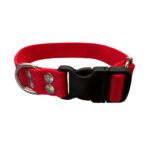 collar regulable liso rojo