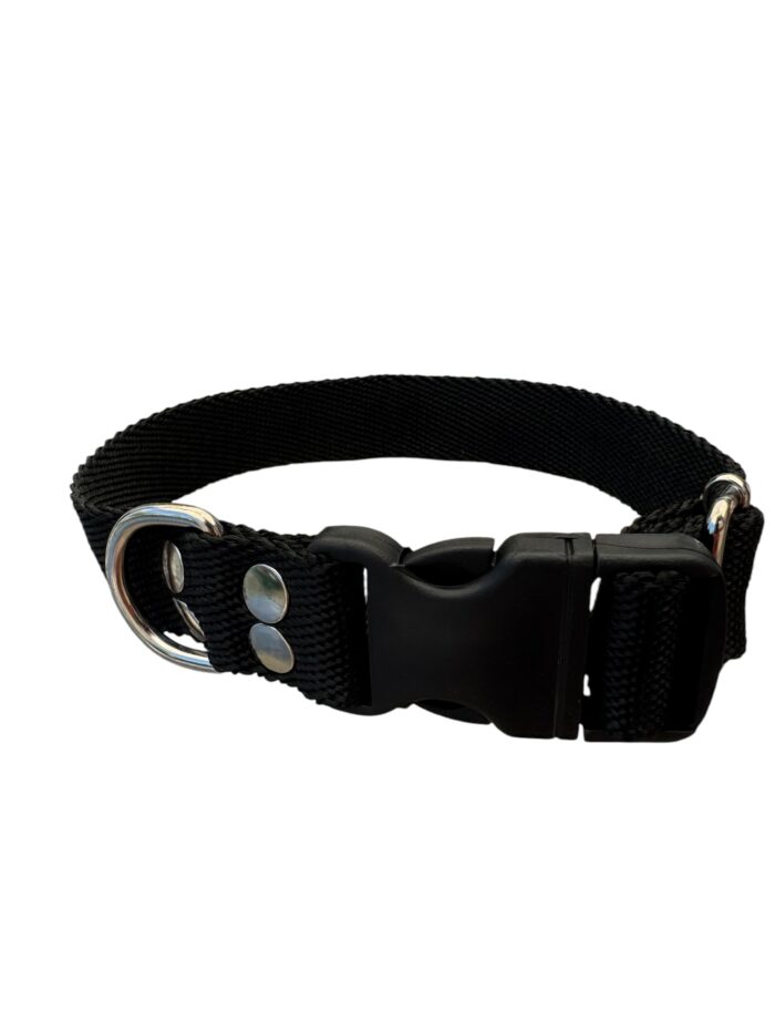 collar regulable liso negro