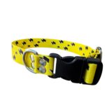 Collar para perros, collar de mascotas, collar con dibujo, collar regulable, collar rayos, collar amarilo, collar por mayor