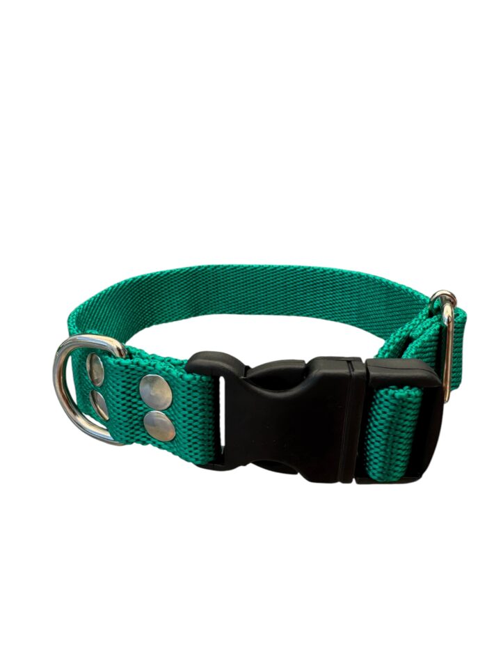 collar regulable liso verde