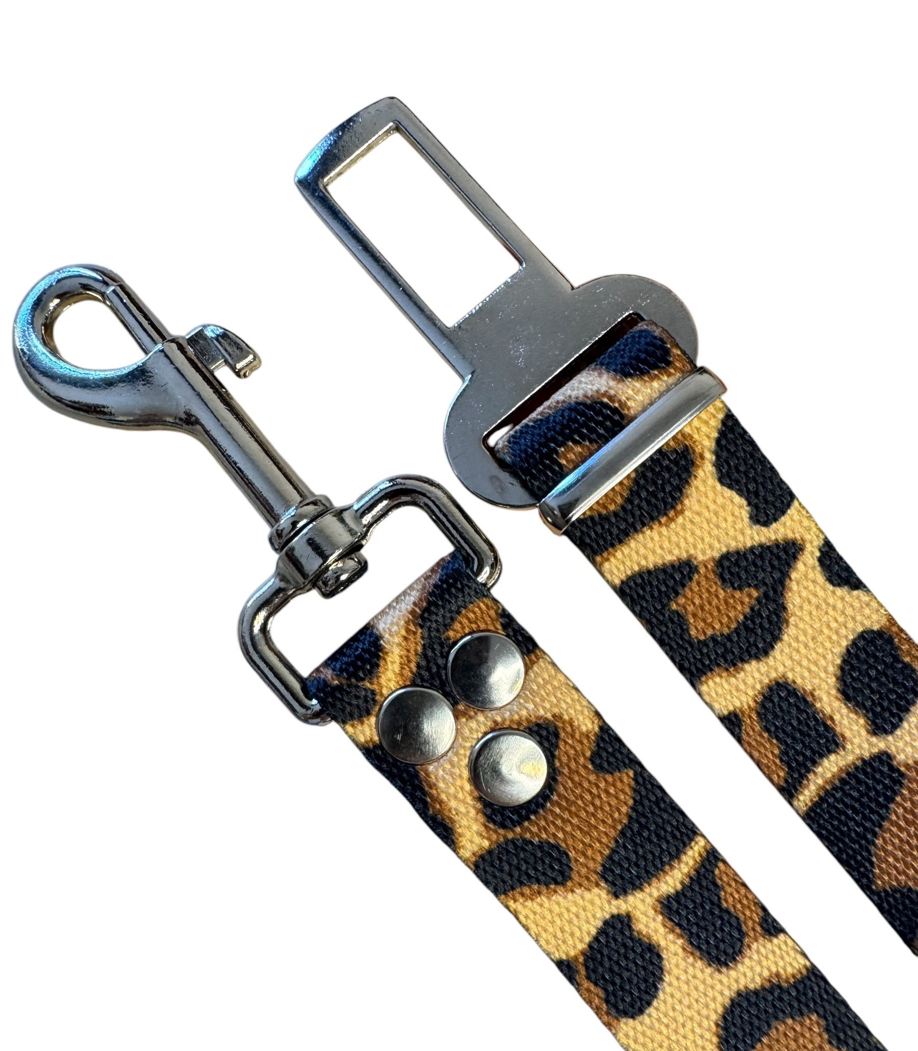cinturon de seguridad sublimado animal print