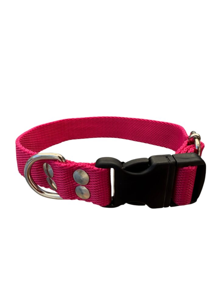 collar regulable liso fucsia