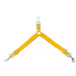 cinturon de seguridad doble amarillo