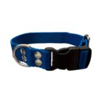 collar regulable liso azul
