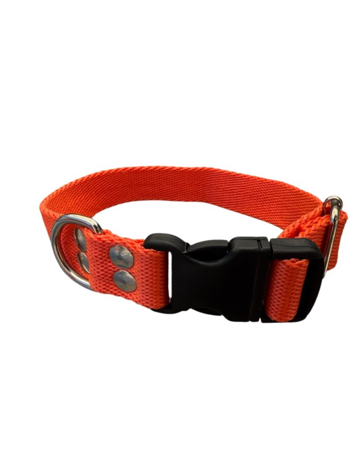 collar regulable liso naranja