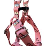 pretal regulable sublimado y dino rosa