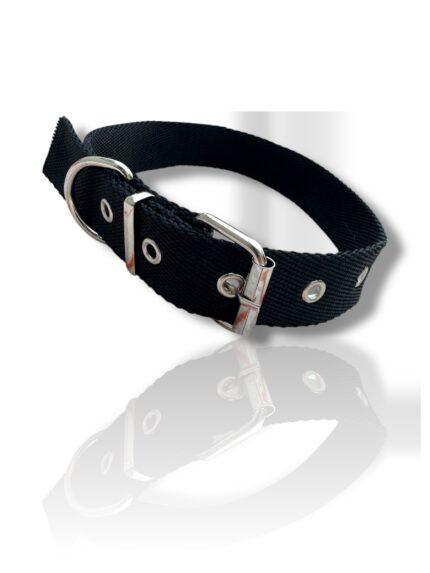 COLLAR LISO NEGRO, COLLAR PARA PERRO, COLLAR NEGRO DE PERRO