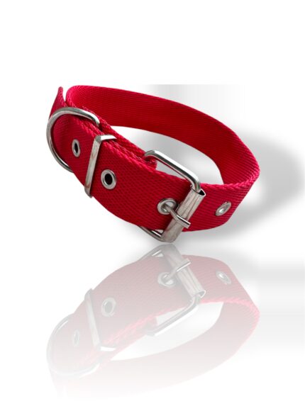 COLLAR LISO ROJO, collar de perro, collar de gato, collares