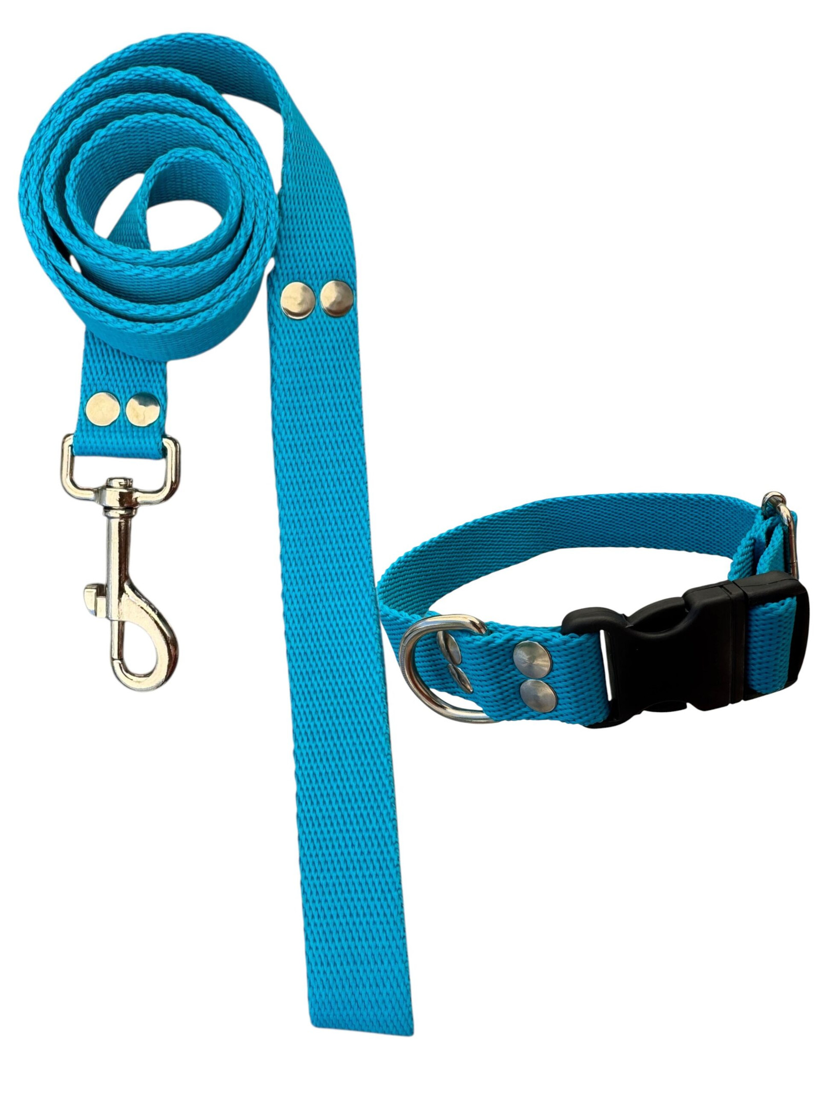 CELESTE Conjunto Collar Regulable y Correa Celeste - Imagen 1