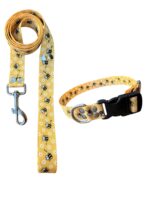 Collar Regulable Sublimado + Correa - Abejas