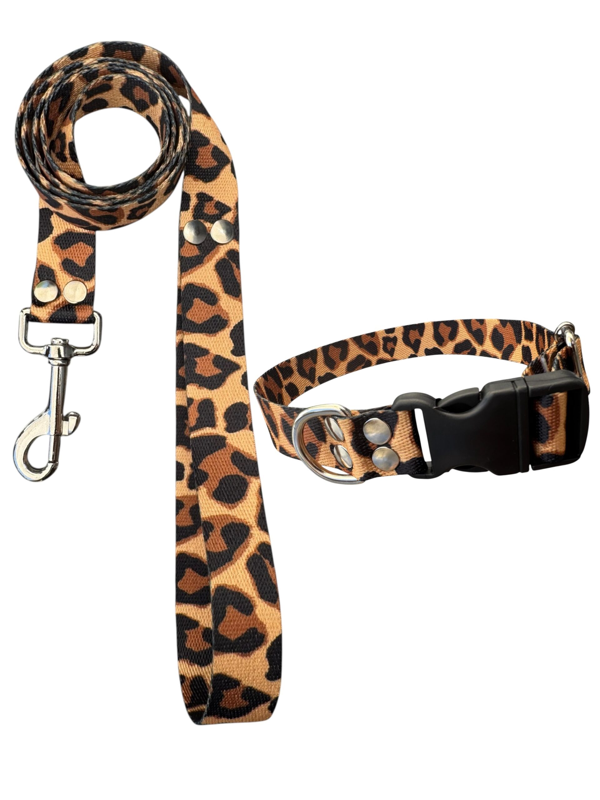DEGRADEPASTEL COLLAR (10) Collar Regulable Sublimado + Correa - Animal Print - Imagen 1