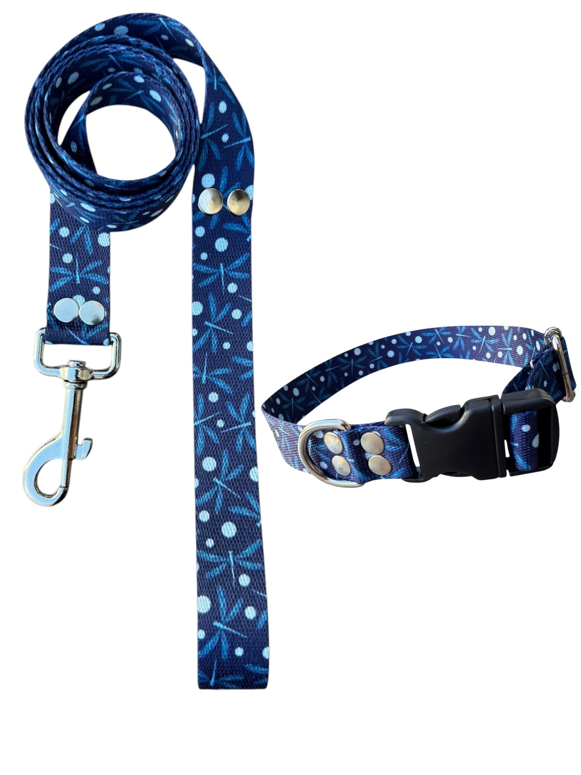 DEGRADEPASTEL COLLAR (16) Collar Regulable Sublimado + Correa - Libelula - Imagen 1