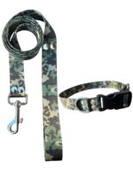 Collar Regulable Sublimado + Correa - Camuflado