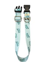 Collar Regulable Sublimado + Correa - Dino Celeste - Imagen 3
