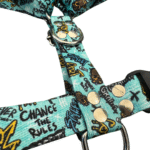 Conjunto Pretal H + Correa - Grafitti Celeste - Imagen 3