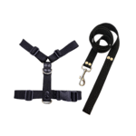 Conjunto Pretal H Liso Full Color + Correa - Negro