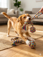 KIT SOGAS -  1 pelota, 1 pelota con soga, 2 sogas con nudos