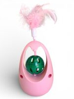 PLUMERO GATO ROSA 13CM