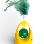 PLUMERO GATO  AMARILLO13CM