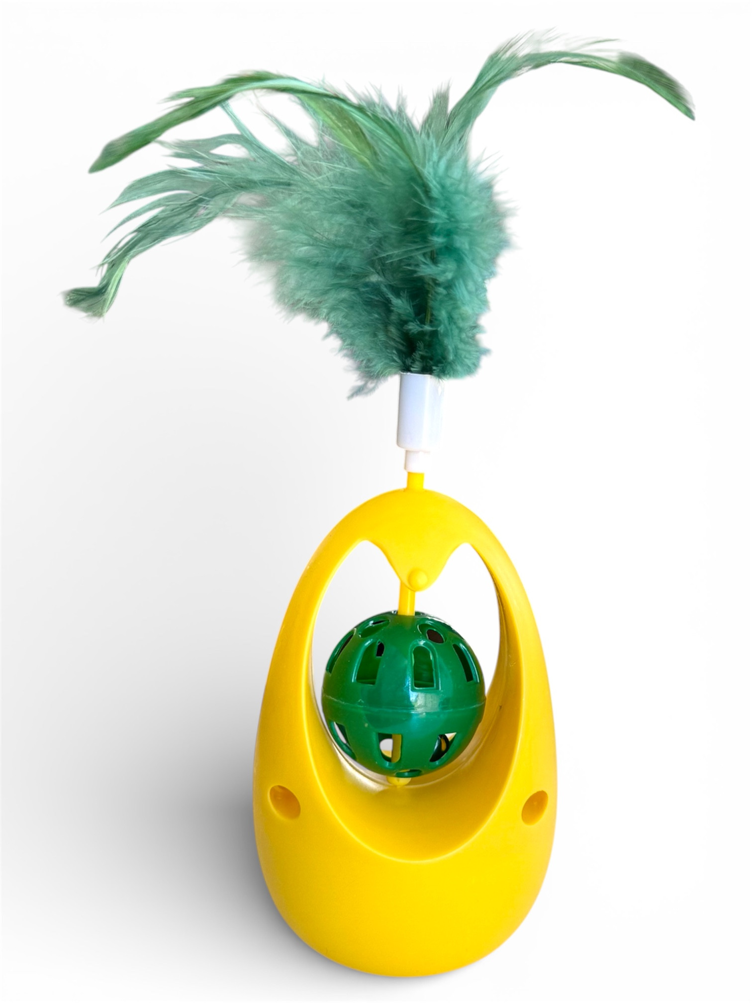 Photoroom_20260220_104750 PLUMERO GATO AMARILLO13CM - Imagen 1