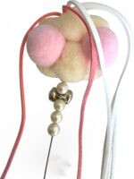 VARITA PARA GATO ROSA 40CM