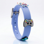 COLLAR PVC CELESTE +JIBBITZ